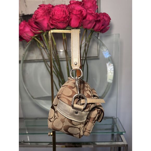 Vintage Coach Mini Legacy Signature Gallery Purse - Picture 5 of 10